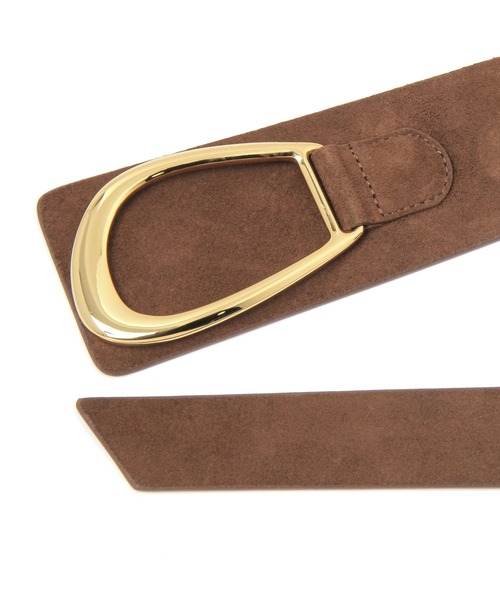 BABYLONE（バビロン）の「【ATELIER AMBOISE】スウェードベルト（ベルト・レディース・ベージュ/キャメル・FREE）」の10枚目の写真