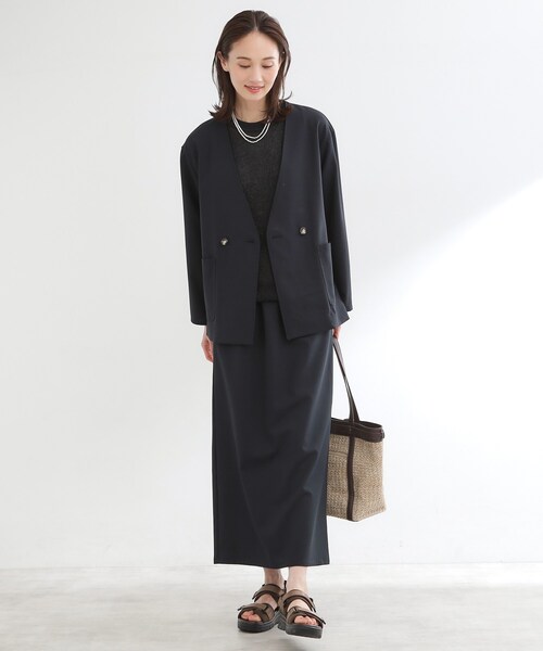 Reflect(リフレクト)の「【単品使い◎】ジャケット+ナロースカートセット(セットアップ・レディース・ネイビー/ダークグレー・00)」の11枚目の写真