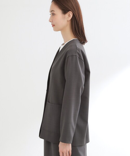 Reflect(リフレクト)の「【単品使い◎】ジャケット+ナロースカートセット(セットアップ・レディース・ネイビー/ダークグレー・00)」の16枚目の写真