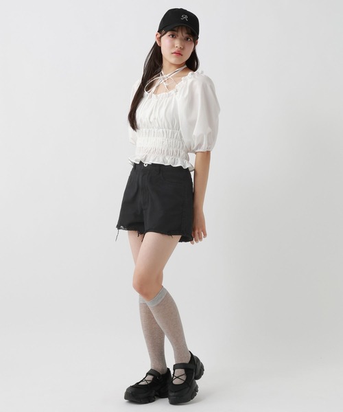 repipi armario（レピピ アルマリオ）の「メリージェーンスニーカー（サンダル・キッズ・ブラック/オフホワイト・LARGE/MEDIUM/SMALL）」の7枚目の写真