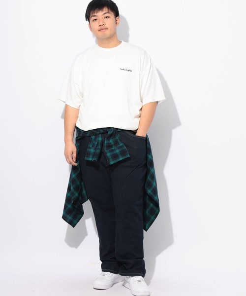 B&T CLUB(ビーティークラブ)の「Tシャツ 半袖 メンズ 大きいサイズ ヒヤテック バックプリント クルーネック B&T CLUB (ビーアンドティークラブ)(Tシャツ/カットソー・メンズ・ホワイト/ブルー・X1(3L~4L)/X2(4L~5L)/X3(6L~7L)/X4(8L~9L))」の4枚目の写真