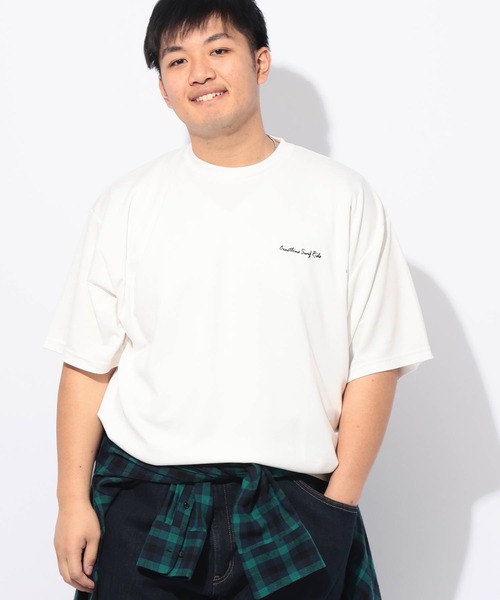 B&T CLUB(ビーティークラブ)の「Tシャツ 半袖 メンズ 大きいサイズ ヒヤテック バックプリント クルーネック B&T CLUB (ビーアンドティークラブ)(Tシャツ/カットソー・メンズ・ホワイト/ブルー・X1(3L~4L)/X2(4L~5L)/X3(6L~7L)/X4(8L~9L))」の6枚目の写真