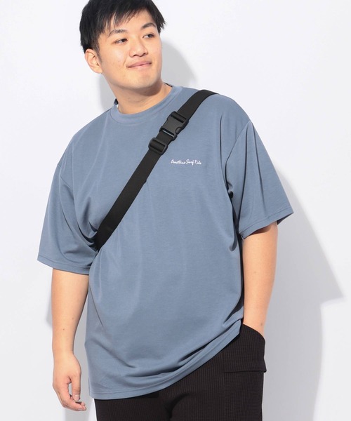 B&T CLUB(ビーティークラブ)の「Tシャツ 半袖 メンズ 大きいサイズ ヒヤテック バックプリント クルーネック B&T CLUB (ビーアンドティークラブ)(Tシャツ/カットソー・メンズ・ホワイト/ブルー・X1(3L~4L)/X2(4L~5L)/X3(6L~7L)/X4(8L~9L))」の10枚目の写真