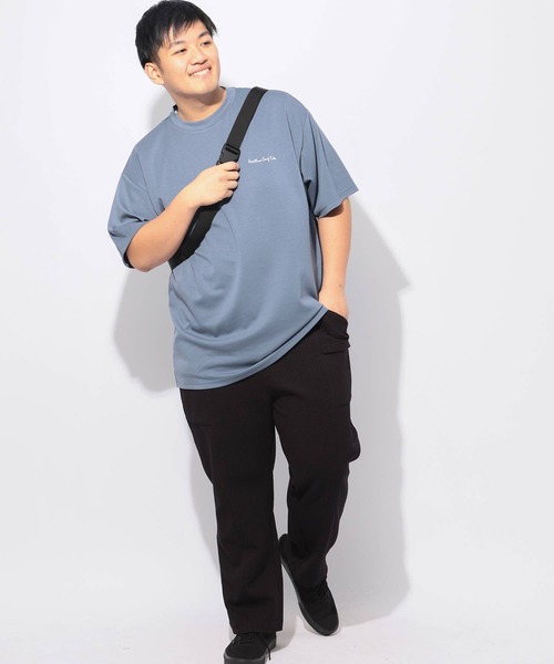 B&T CLUB(ビーティークラブ)の「Tシャツ 半袖 メンズ 大きいサイズ ヒヤテック バックプリント クルーネック B&T CLUB (ビーアンドティークラブ)(Tシャツ/カットソー・メンズ・ホワイト/ブルー・X1(3L~4L)/X2(4L~5L)/X3(6L~7L)/X4(8L~9L))」の12枚目の写真