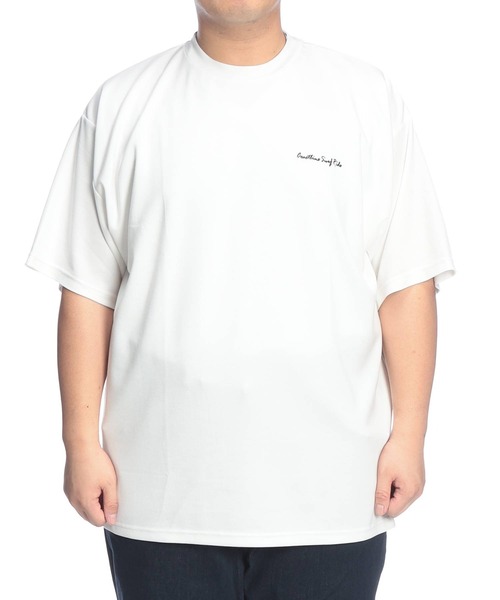 B&T CLUB(ビーティークラブ)の「Tシャツ 半袖 メンズ 大きいサイズ ヒヤテック バックプリント クルーネック B&T CLUB (ビーアンドティークラブ)(Tシャツ/カットソー・メンズ・ホワイト/ブルー・X1(3L~4L)/X2(4L~5L)/X3(6L~7L)/X4(8L~9L))」の16枚目の写真