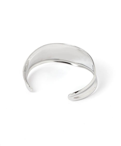 BAYFLOW（ベイフロー）の「ステンレスウェーブバングル（ブレスレット・レディース・ライトグレー/イエロー・FREE）」の3枚目の写真