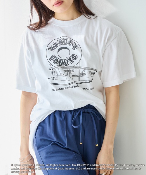 GOOD ROCK SPEED RANDY'S DONUTS INGLEWOOD SHOP иллюстрация T-shirt