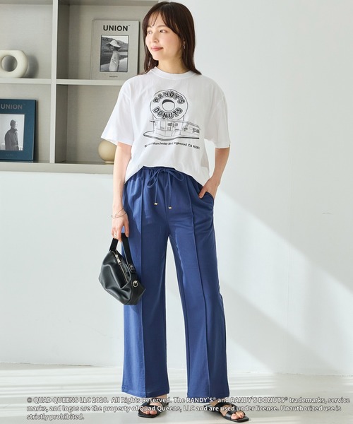 GOOD ROCK SPEED(グッドロックスピード)の「【GOOD ROCK SPEED】ランディーズドーナツ| RANDY'S DONUTS INGLEWOOD SHOP ILLUST TEE(Tシャツ/カットソー・レディース・ホワイト/イエロー・F)」の6枚目の写真