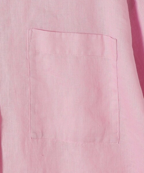 SHIPS Colors(シップス カラーズ)の「SHIPS Colors:〈洗濯機可能〉ユーロリネン (EURO Linen) 2WAY ロングスリーブ シャツ◇(シャツ/ブラウス・レディース・ライトブルー/ピンク/イエロー/ブルー/オフホワイト/ブラック・ONE SIZE)」の14枚目の写真