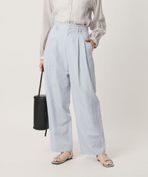 BEAUTY&YOUTH UNITED ARROWS | 麻ブレンド バックゴム タック ワイドパンツ(その他パンツ)