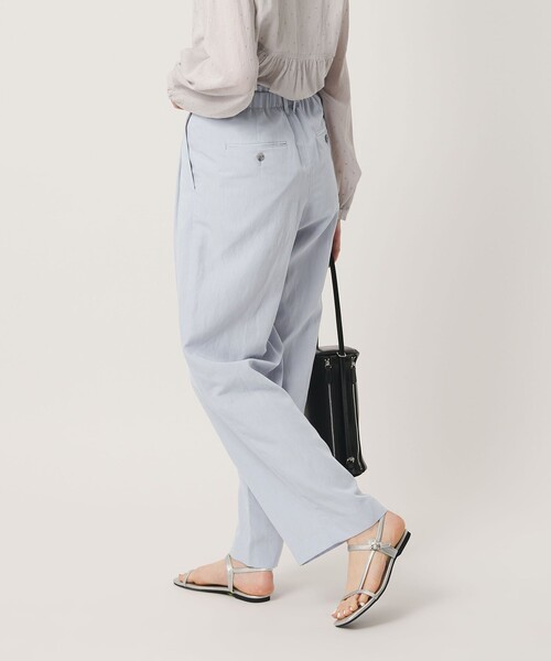 BEAUTY&YOUTH UNITED ARROWS(ビューティーアンドユースユナイテッドアローズ)の「麻ブレンド バックゴム タック ワイドパンツ(その他パンツ・レディース・ブラック/ライトブルー/ダークブラウン/ナチュラル/オリーブ・S/M/XS/L)」の7枚目の写真