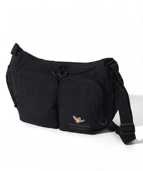 Mark Gonzales（マーク・ゴンザレス）の「【Mark Gonzales/マーク ゴンザレス】アートワークデザインコレクション Wポケットショルダー（ショルダーバッグ・メンズ・ブラック系2/ブラック系1・FREE）」の2枚目の写真