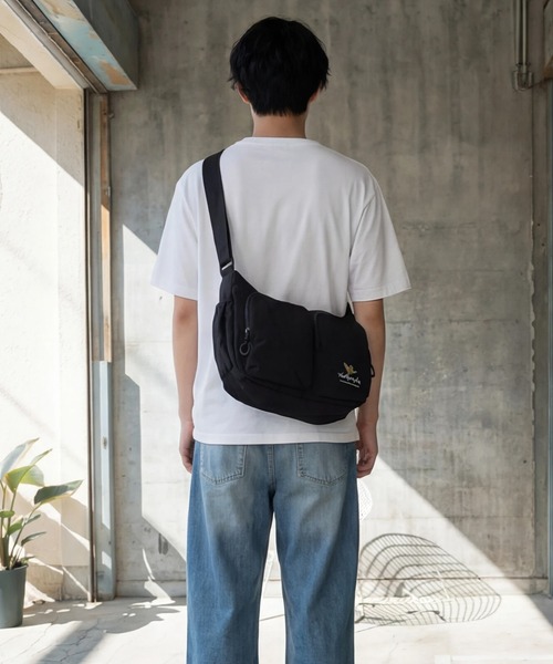 Mark Gonzales（マーク・ゴンザレス）の「【Mark Gonzales/マーク ゴンザレス】アートワークデザインコレクション Wポケットショルダー（ショルダーバッグ・メンズ・ブラック系2/ブラック系1・FREE）」の7枚目の写真