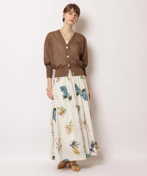 CADUNE（カデュネ）の「シアーカーデ（ニット/セーター・レディース・ホワイト/ブラック/ブラウン/グリーン/ライトイエロー・38）」の17枚目の写真