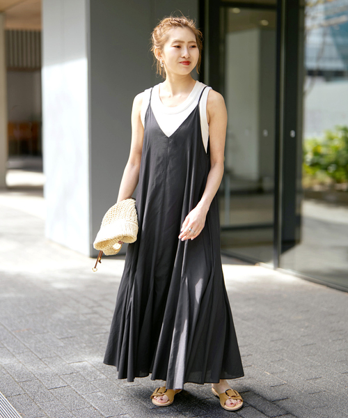 Spick & Span(スピックアンドスパン)の「HYU キャミドレス(ワンピース・レディース・ブラック/ブルー・38/36)」の3枚目の写真