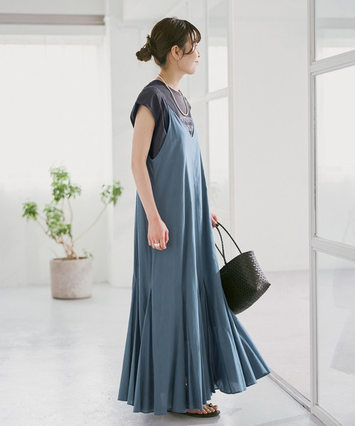Spick & Span(スピックアンドスパン)の「HYU キャミドレス(ワンピース・レディース・ブラック/ブルー・38/36)」の5枚目の写真