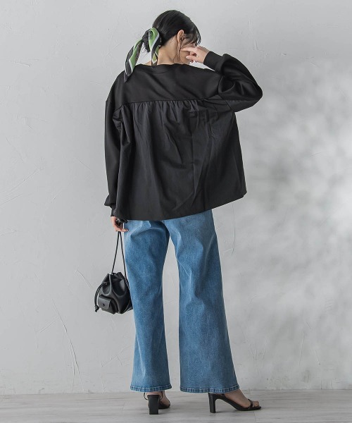 Droite lautreamont(ドロワットロートレアモン)の「【WEB限定】ダンボールカーディガン(カーディガン/ボレロ・レディース・ブラック/オフホワイト・M)」の21枚目の写真