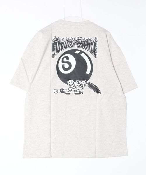 En serio TOKYO(エンソリオトーキョー)の「【SIDEWAYSTANCE】半袖ボールプリントTシャツ SIDE23-078/SIDE23-119(Tシャツ/カットソー・メンズ・パープル/ダークブルー/オートミール/ホワイト/ブラック・SMALL/MEDIUM/LARGE/X-LARGE)」の6枚目の写真