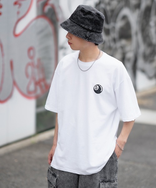 En serio TOKYO(エンソリオトーキョー)の「【SIDEWAYSTANCE】半袖ボールプリントTシャツ SIDE23-078/SIDE23-119(Tシャツ/カットソー・メンズ・パープル/ダークブルー/オートミール/ホワイト/ブラック・SMALL/MEDIUM/LARGE/X-LARGE)」の20枚目の写真