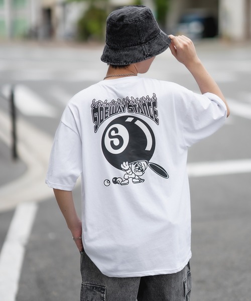 En serio TOKYO(エンソリオトーキョー)の「【SIDEWAYSTANCE】半袖ボールプリントTシャツ SIDE23-078/SIDE23-119(Tシャツ/カットソー・メンズ・パープル/ダークブルー/オートミール/ホワイト/ブラック・SMALL/MEDIUM/LARGE/X-LARGE)」の19枚目の写真
