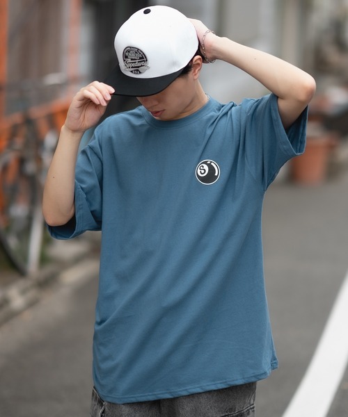 En serio TOKYO(エンソリオトーキョー)の「【SIDEWAYSTANCE】半袖ボールプリントTシャツ SIDE23-078/SIDE23-119(Tシャツ/カットソー・メンズ・パープル/ダークブルー/オートミール/ホワイト/ブラック・SMALL/MEDIUM/LARGE/X-LARGE)」の14枚目の写真