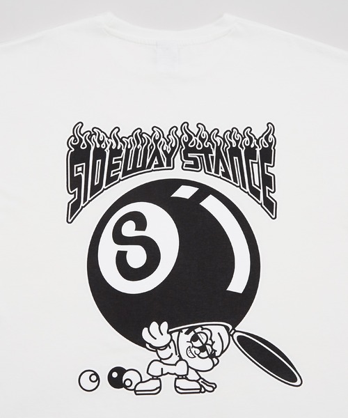 En serio TOKYO(エンソリオトーキョー)の「【SIDEWAYSTANCE】半袖ボールプリントTシャツ SIDE23-078/SIDE23-119(Tシャツ/カットソー・メンズ・パープル/ダークブルー/オートミール/ホワイト/ブラック・SMALL/MEDIUM/LARGE/X-LARGE)」の8枚目の写真