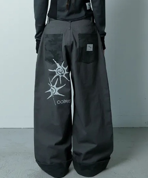 Ada.(エイダ)の「◇COIRIS◇ブランド直輸入正規品/ライセン カモフラージュ柄 ロールアップ コットンパンツ RICENE CAMO ROLL UP COTTON PANTS(その他パンツ・レディース・チャコール・FREE)」の4枚目の写真