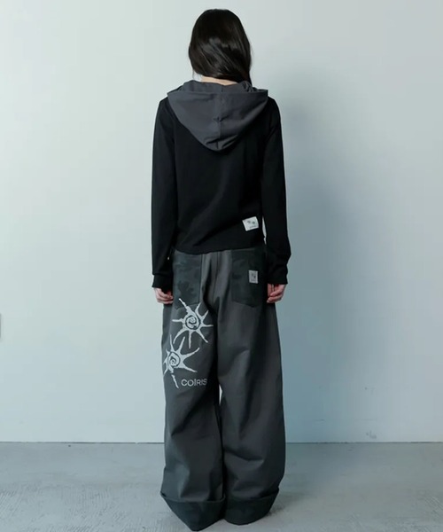 Ada.(エイダ)の「◇COIRIS◇ブランド直輸入正規品/ライセン カモフラージュ柄 ロールアップ コットンパンツ RICENE CAMO ROLL UP COTTON PANTS(その他パンツ・レディース・チャコール・FREE)」の9枚目の写真
