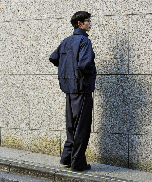 JOURNAL STANDARD（ジャーナルスタンダード）の「TRモダン ワイド スラックス（スラックス・メンズ・スミクロ/ネイビー/ブラック系その他・SMALL/LARGE/MEDIUM）」の8枚目の写真