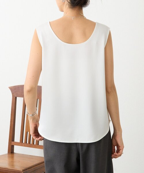 LIVETART（リヴェタート）の「サテンタンク《LIVETART》（シャツ/ブラウス・レディース・ホワイト・FREE）」の2枚目の写真