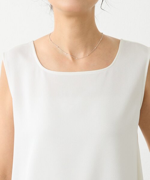 LIVETART（リヴェタート）の「サテンタンク《LIVETART》（シャツ/ブラウス・レディース・ホワイト・FREE）」の6枚目の写真