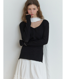 Slony v slit knit (black)