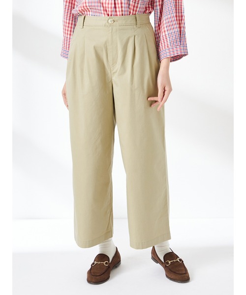 McGREGOR(マックレガー)の「セミワイドクロップドパンツ(その他パンツ・レディース・ベージュ/ネイビー・M/L)」の1枚目の写真