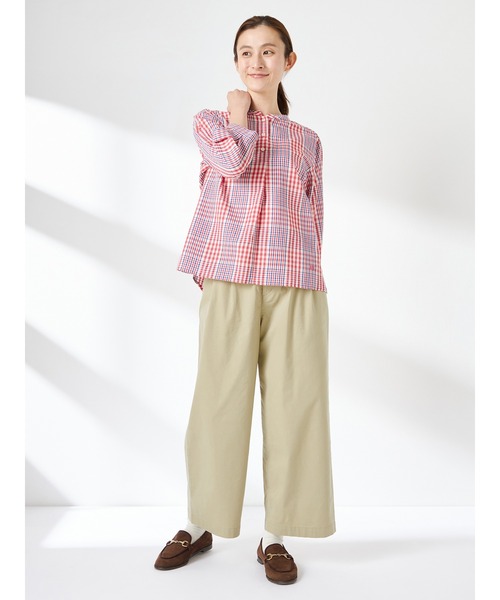 McGREGOR(マックレガー)の「セミワイドクロップドパンツ(その他パンツ・レディース・ベージュ/ネイビー・M/L)」の3枚目の写真