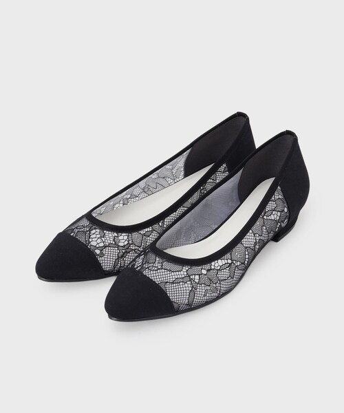 ESPERANZA(エスペランサ)の「ローヒールレースパンプス(パンプス・レディース・ピンク系7/ブラック系2・22.5cm/23.0cm/23.5cm/24.0cm/24.5cm/25.0cm)」の14枚目の写真