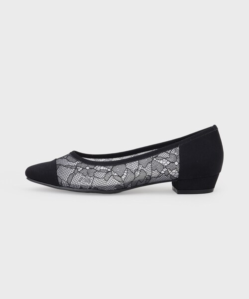 ESPERANZA(エスペランサ)の「ローヒールレースパンプス(パンプス・レディース・ピンク系7/ブラック系2・22.5cm/23.0cm/23.5cm/24.0cm/24.5cm/25.0cm)」の12枚目の写真
