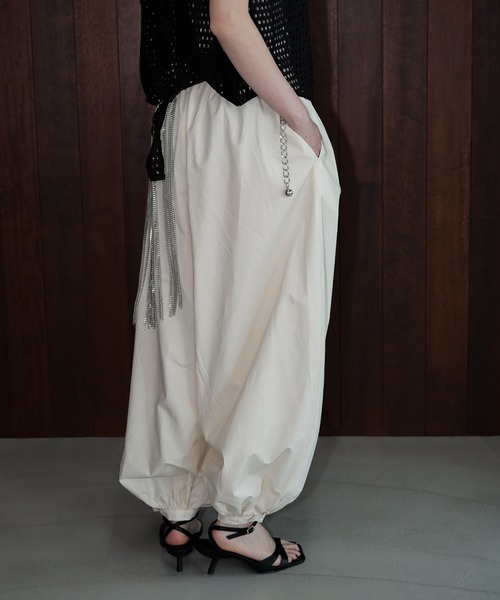 chuclla（チュクラ）の「バルーンワイドパンツ chw26s197（その他パンツ・レディース・ピンク/アイボリー・M/S）」の5枚目の写真