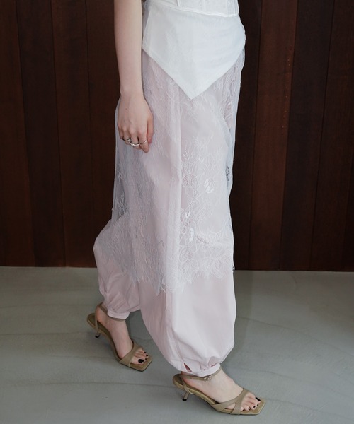 chuclla（チュクラ）の「バルーンワイドパンツ chw26s197（その他パンツ・レディース・ピンク/アイボリー・M/S）」の12枚目の写真