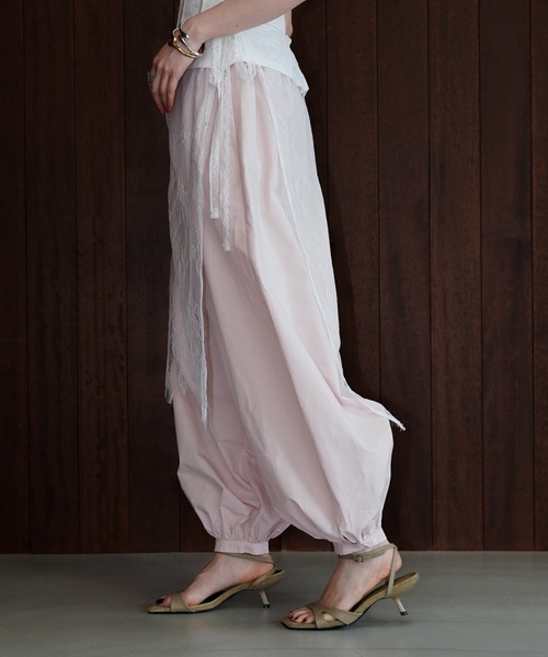 chuclla（チュクラ）の「バルーンワイドパンツ chw26s197（その他パンツ・レディース・ピンク/アイボリー・M/S）」の13枚目の写真