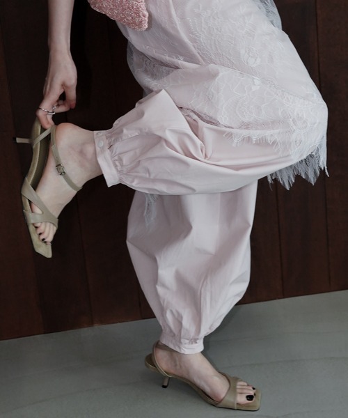 chuclla（チュクラ）の「バルーンワイドパンツ chw26s197（その他パンツ・レディース・ピンク/アイボリー・M/S）」の15枚目の写真