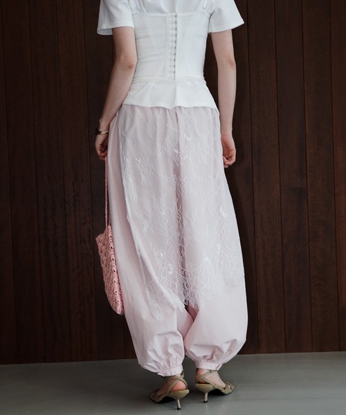 chuclla（チュクラ）の「バルーンワイドパンツ chw26s197（その他パンツ・レディース・ピンク/アイボリー・M/S）」の16枚目の写真
