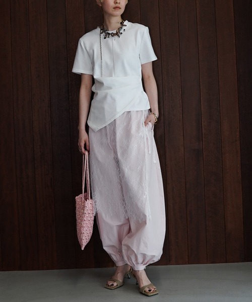 chuclla（チュクラ）の「バルーンワイドパンツ chw26s197（その他パンツ・レディース・ピンク/アイボリー・M/S）」の18枚目の写真