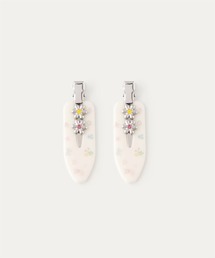SunsetPark（サンセットパーク）の「デイジー風モチーフ フレンチガーリー ヘアクリップ SP26s001【SunsetPark】（バレッタ/ヘアクリップ）」