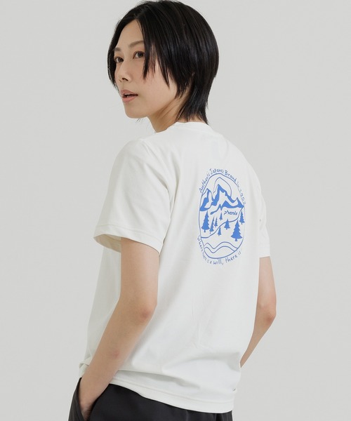 phenix outdoor(フェニックスアウトドア)の「phenix outdoor(フェニックスアウトドア) 【WOMENS】PHENIX BACK PRINT T-SHIRTS / フェニックス バックプリントTシャツ(Tシャツ/カットソー・レディース・オフホワイト/クリアブルー/ネイビー・S/M/L/XL)」の15枚目の写真