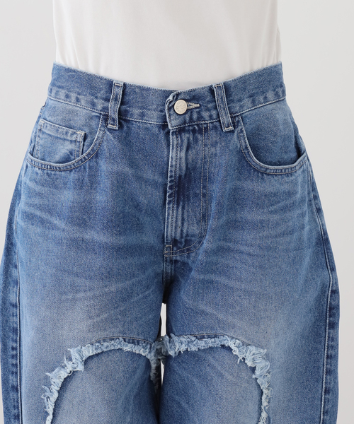 Carne Bollente(カルネボレンテ)の「【Carne Bollente/カルネボレンテ】 Love Pants Gone Wild(デニムパンツ・レディース・ネイビー・26cm)」の9枚目の写真