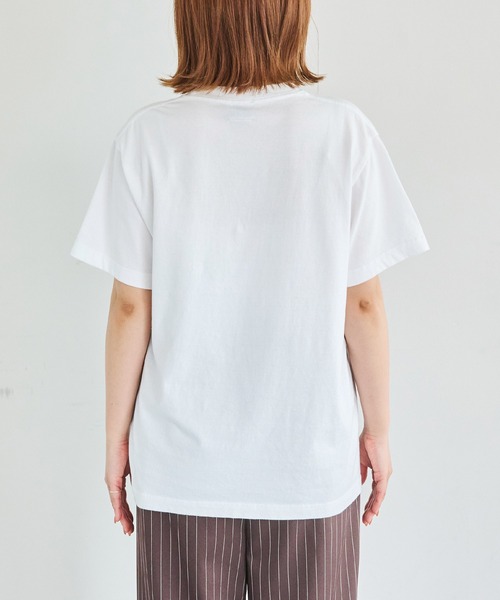 TRICOMER（トリコメル）の「【TRICOMER】ヴィンテージライク プリントロゴTシャツ｜GET THE FULL ISSUE（Tシャツ/カットソー・レディース・ホワイト・F）」の15枚目の写真