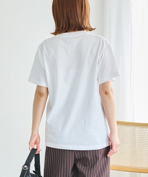 TRICOMER（トリコメル）の「【TRICOMER】ヴィンテージライク プリントロゴTシャツ｜GET THE FULL ISSUE（Tシャツ/カットソー・レディース・ホワイト・F）」の7枚目の写真