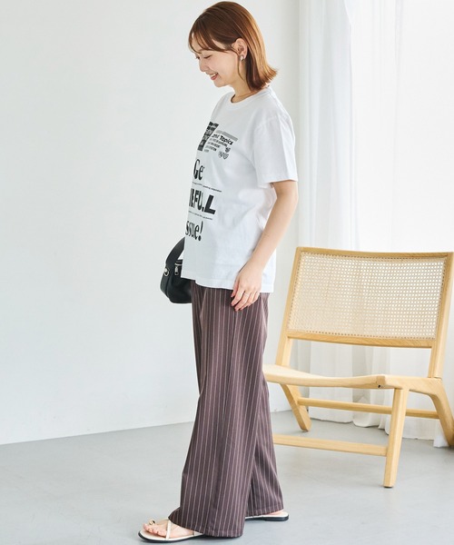 TRICOMER（トリコメル）の「【TRICOMER】ヴィンテージライク プリントロゴTシャツ｜GET THE FULL ISSUE（Tシャツ/カットソー・レディース・ホワイト・F）」の11枚目の写真