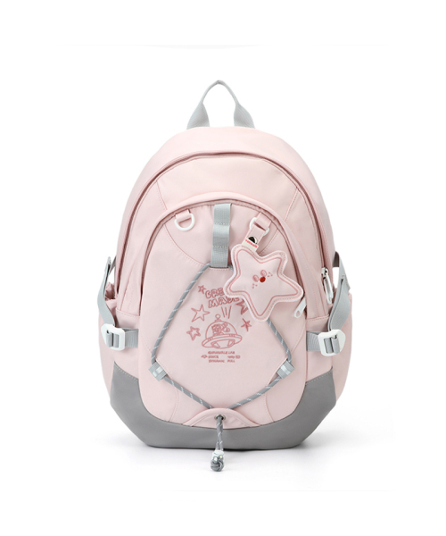 VANWALK(バンウォーク)の「Triangle Backpack(バックパック/リュック・レディース・アイボリー/イエロー/ホワイト×ライトピンク/ホワイト/ブラック/ピンク・FREE)」の8枚目の写真