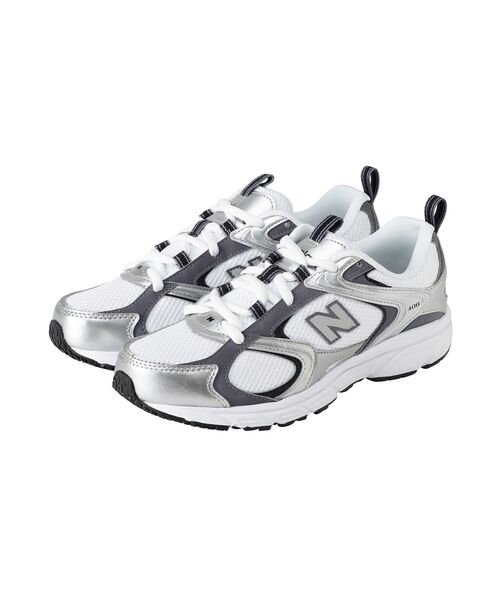 EU,US NEW BALANCE(イーユーユーエスニューバランス)の「●NEW BALANCE 408(スニーカー・レディース・ホワイト/ライトグレー・23.5cm/24.5cm)」の4枚目の写真